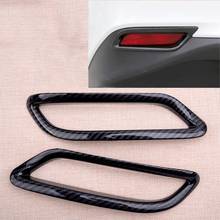 Carbon Fiber Style Rear Fog Light Lamp Frame Trim Accessories Styling Fit for Toyota Camry SE XSE 2018 2019 2024 - купить недорого