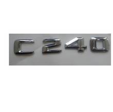 Chrome tronco letras de fonte 3d c 240 emblema emblemas emblemas para mercedes c240 2024 - compre barato