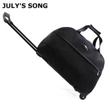 JULY'S SONG Travel Luggage Bags Wheeled Duffle Trolley bag Rolling Suitcase Women Men Traveler Bag With Wheel Carry-On bag 2024 - buy cheap