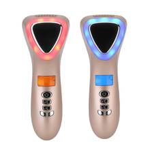 Ultrasonic Iontophoresis Beauty Instrument Facial Massager Hot and Cold Compress Led Photon Skin Rejuvenation Skin Care Tools 2024 - buy cheap