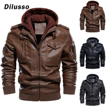 Diusso jaqueta de couro masculina, casaco para motociclista, casual, outono, tamanho ue 2024 - compre barato