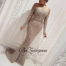 BAZIIINGAAA New Elegant Woman Evening Gown Plus Size Slim Printed Long Evening Dress Suitable for Formal Parties 2024 - buy cheap