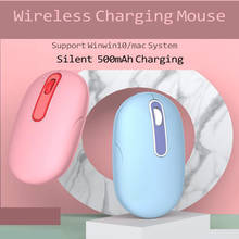 SeenDa 2.4GHz Wireless Mouse Rechargeable Silent Mouse Girl Rechargeable Mini Silent Mice Ergonomic For Laptop PC 2024 - buy cheap