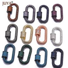 JUYA Handmade Jewelry Accessories Trendy Zircon Crystal Spiral Clasps For Jewelry Making Pendants 2024 - buy cheap