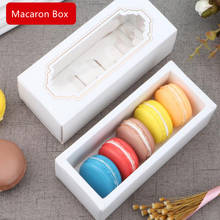 2021 Kawaii Macaron Drawer Boxes Cookie Cake Boxes Chocolate Macarons Cases Sugar Containers Gift Package Boxes For 5 Macarons 2024 - buy cheap