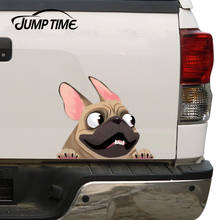 Jump Time 13cm x 11cm Fawn French Bulldog Car Stickers Funny Vinyl Decal Trunk Laptop Luggage Windows Waterproof Car Accessories 2024 - buy cheap