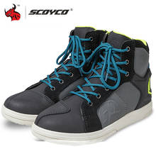 SCOYCO-Botas protectoras para hombre, zapatos de Moto, calzado de Motocross, de viaje, para Otoño e Invierno 2024 - compra barato