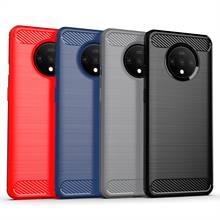 For OnePlus 7T Case Soft silicone Carbon Fiber Armor Shockproof Protective back cover cases for One Plus 7T Pro oneplus7t 1+7t 2024 - buy cheap