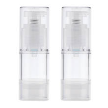 2 Pieces Empty Refillable Bottles Cream Airless Pump Pressed Shampoo Lotion 2024 - buy cheap