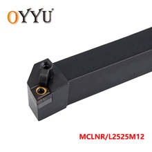 Oyyu mclnr mclnl 25mm mclnr2525m12 mclnl2525m12 cnc ferramenta titular torno de torneamento ferramentas haste uso cnmg12 inserções de carboneto 2024 - compre barato