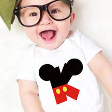 0-24M Baby Onesie Disney Mickey Mouse Letter A B C D E F Printed Toddler Jumpsuit Harajuku Short-Sleeved O-Neck Infant Romper 2024 - buy cheap