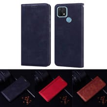 Business Magentic Phone Holster For OPPO A15S A15 CPH2185 Flip Cover Leather Wallet Men Coque For Funda Silicona OPPO A15 Case 2024 - buy cheap