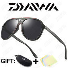 Daiwa óculos de sol masculino polarizado, óculos escuros clássico de luxo para dirigir vidro vintage para viagem 2024 - compre barato