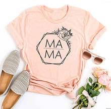 Mother's Day Graphic T Shirts Mama Floral Shirts for Women Vintage Clothes Girls 2021 Mom Life Tee Summer Plus Size 2024 - buy cheap