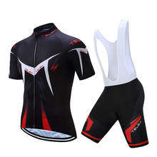 2021 roupas de bicicleta conjunto bib dos homens verão manga curta ciclismo terno pro road bike roupas kit wear esporte camisa vestido mtb mallot 2024 - compre barato