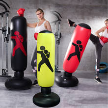 Bolsa de boxeo inflable de 160cm para adultos y niños, saco de arena para patadas, vaso inflable de PVC, gimnasio, objetivo de entrenamiento de boxeo X295A 2024 - compra barato