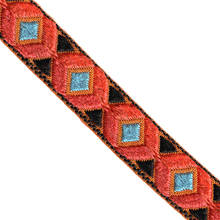 ZERZEEMOOY-cintas de Jacquard bordadas étnicas geométricas, 3/4 poliéster, 100% pulgadas, 20mm, 5 yardas/lote, para Collar de perro 2024 - compra barato