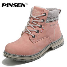 PINSEN 2020 New Fashion Winter Women Snow Boots High Quality Keep Warm Plush Ankle Boots Women Lace-up Waterproof Botas Mujer 2024 - buy cheap
