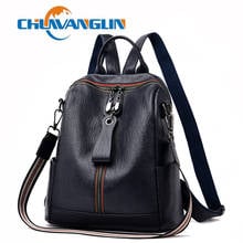 Chuwanglin Women Genuine Leather Backpack High Quality Multifunction Backpack For Female Bookbag Travel Bag Sac A Dos G102101 2024 - buy cheap