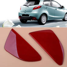 Reflector de parachoques de LUZ ANTINIEBLA TRASERA Rojo ABS para coche Mazda 2, Demio, 5 puertas, Hatchback, 2015, 2016, 2017, 2018, 1 par 2024 - compra barato