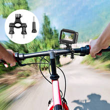 Bicicleta alça barra braçadeira de montagem clipe para dji osmo ação 1 2 para gopro 9 herói 5 6 7 8 suporte da câmera com 1/4 "adaptador tripé 2024 - compre barato