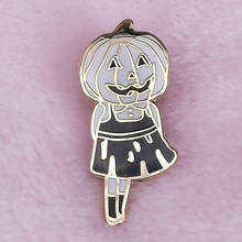 Broche de pin con cabeza de calabaza para niña, regalo de feliz Halloween 2024 - compra barato