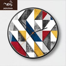 Настенные часы JADUOMA, 3D модные часы большого размера, современные минималистичные настенные часы в скандинавском стиле, современный дизайн для украшения дома 2024 - купить недорого