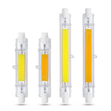 LED R7S Glass Tube 118mm 78mm dimmable Replace halogen lamp cob 220V 230V Energy saving powerful R7S led bulb White Warm White 2024 - buy cheap