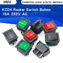  KCD4 Rocker Switch Button ON OFF 2 Position 4 Pins 6 Pins Electrical Equipment With Light Power Switch 16A 250VAC AC 250V 2024 - buy cheap