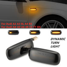 Luz LED dinámica intermitente para coche, indicador lateral para Audi A2, A3, 8L, A4, B5, A8, 4D, A6, 4B, C5, TT, 8N 2024 - compra barato