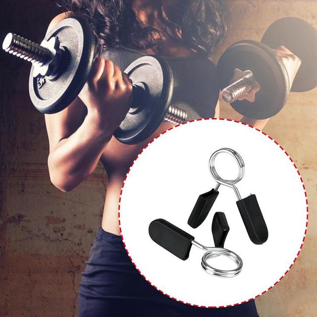 2Pcs 25mm Weight Bar Collars Barbell Dumbbell Locking Spring Clamps Lock Jaw Set