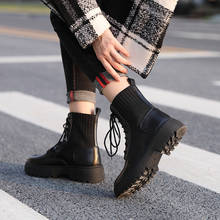 2019 outono do sexo feminino botas mujer mulheres martin botas marca de moda senhoras footware feminino tornozelo botas cross-amarrado meninas botas 2024 - compre barato