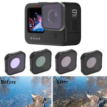 Filtro para GoPro Hero 9, accesorios de cámara negra, CPL, UV, ND 8, 16, 32 2024 - compra barato