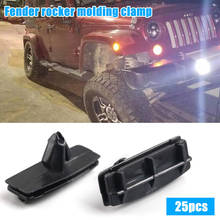 25pcs Auto Push Retainer Pin Rivet Fasteners car Fender Flare Rocker Moulding Clip For Jeep Wrangler Unlimited accessories 2024 - buy cheap