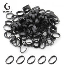 Rubber Bands 300Pcs Premium Rubber Loop Black Flat Elastic Damping Soft Rings Tattoo Rubber Bands Tattoo Supplies 2024 - buy cheap