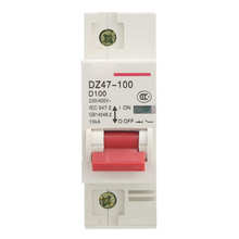 Disyuntor de CC DZ47-100 1P D80 ~ 100A, disyuntor en miniatura, interruptor de aire doméstico, tipo interruptor de aire, 12v 2024 - compra barato