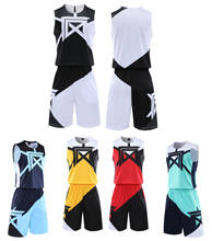 Conjunto de camisetas de baloncesto para niños y adultos, uniforme de baloncesto, Kit deportivo, pantalones cortos, ropa de entrenamiento impresa China personalizada 2024 - compra barato