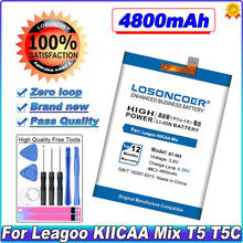 LOSONCOER 4800mAh BT-565 Battery For Leagoo KIICAA Mix T5 T5C Smart Phone Battery~In Stock 2024 - buy cheap