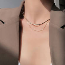 Bohemian Gold Color Alloy Metal Chain Choker Necklace for Women New Trendy Adjustable Party Jewelry Wholesale 2024 - buy cheap