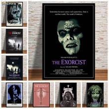 O exorcista cartaz quente clássico filme de terror imagem da arte da parede retro posters impressões pintura em tela para a decoração casa 2024 - compre barato