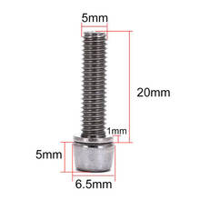 Paquete de 10 piezas de freno de disco de vástago de bicicleta M6 M5 X 20mm, Tornillos, pernos, accesorios 2024 - compra barato