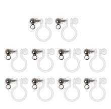 Convertidor de pendientes con Clip Invisible, accesorio de resina sin alergias para hacer pendientes sin perforaciones, 10 unids/set por juego 2024 - compra barato