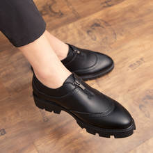 кроссовки туфли Повседневная обувь из натуральной кожи с высоким берцем; коллекция 2020 года; мужские оксфорды в британском стиле; кроссовки без застежки; мужские Ботильоны; chaussure homme 2024 - купить недорого