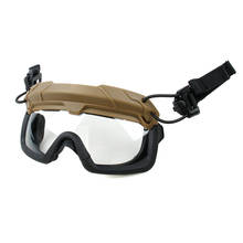 Óculos protetores para capacete tmc sf qd, proteção anti poeira contra nevoeiro, ansi z87.1, equipamento de combate tático estilo oc, para airsoft 3105 2024 - compre barato