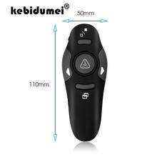 kebidumei RF Pointer Pen 2.4G Wireless USB Power Point Presenter Remote Control Laser Pen Wireless Remote Red Laser Pointer 2024 - buy cheap