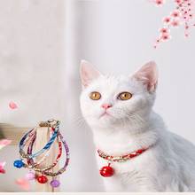 Accesorios para gatitos, collar para gatos con campana, collar para mascotas 2024 - compra barato