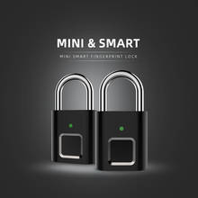 Rechargeable Smart Lock Keyless Fingerprint Lock Anti-Theft Security Padlock Door Luggage Lock small box 2024 - buy cheap