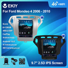 EKIY Android 10 Multimedia Tesla Vertical Screen For Ford Mondeo 4 2006 - 2010 Car GPS Radio Navi BT Stereo 2 DIN no DVD Player 2024 - buy cheap