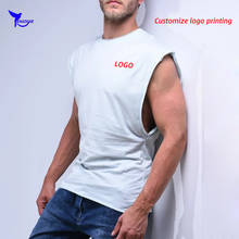 Camiseta sin mangas de algodón para culturismo para hombre, chaleco deportivo para gimnasio, camisetas sin mangas con cuello redondo para correr, ropa personalizada, 2020 2024 - compra barato