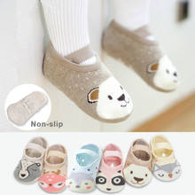 1 Pair Cute Cartoon Fashion Baby Girls Boys Non-slip Cotton Toddler Floor Socks Animal pattern First Walker Shoes for Newborns 2024 - buy cheap